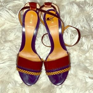Fendi Multicolor Strappy Sandal